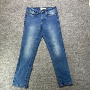 Stitches & Rivets Slim Fit Jeans Mens Blue Denim Stretch Pockets Zip Fly - 32X30